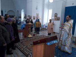 Богослужение Неделю о Страшном суде в Зайцевке