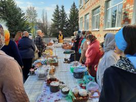 Освящение пасхальной снеди в Новомарковке и Писаревке