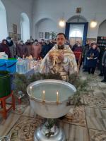 Богослужение в праздник Святого Богоявления в Успенском храме с. Зайцевка