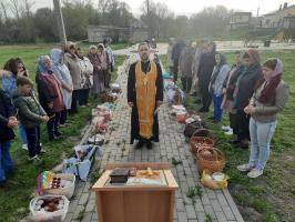 Освящение Пасхальной снеди в Касьяновке и Шевченково