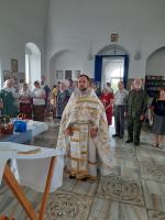 Богослужение в праздник Преображения Господня в Зайцевке