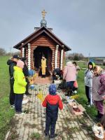 Освящение Пасхальной снеди в Касьяновке и Шевченково