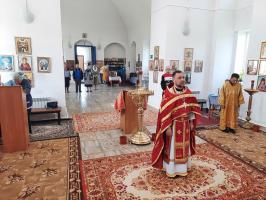 Богослужение в Успенском храме с. Зайцевка