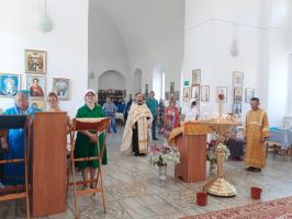 Богослужение в праздник Преображения Господня в Успенском храме с. Зайцевка