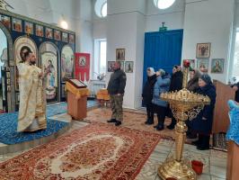 Богослужение в Неделю 27-ю по Пятидесятнице в Зайцевке