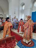 Правящий Архиерей совершил Божественную литургию в Успенском храме с. Зайцевка