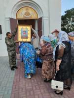Встреча Ильинского казачьего крестного хода с иконой «Спорительница Хлебов» в Зайцевке, Осиковке и Талах
