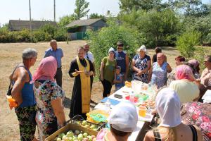 Освящение плодов нового урожая в с. Талы