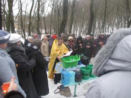 Чин великого освящения воды на источнике в с. Новомарковка