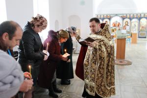 Таинство Елеосвящения в Зайцевке