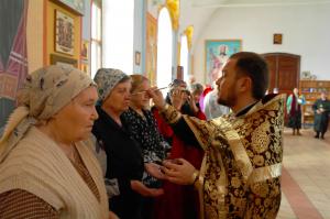 Таинство Елеосвящения в Покровском храме с. Осиковка 